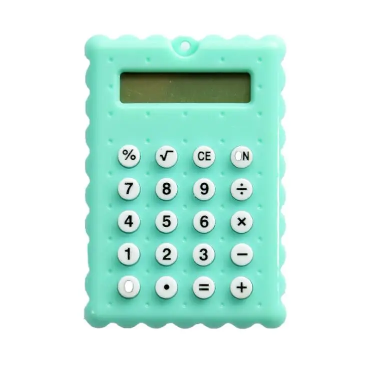 Creative Cookie Calculator Ultra-thin Portable Handheld Mini Candy Colored Student Pocket Calculator