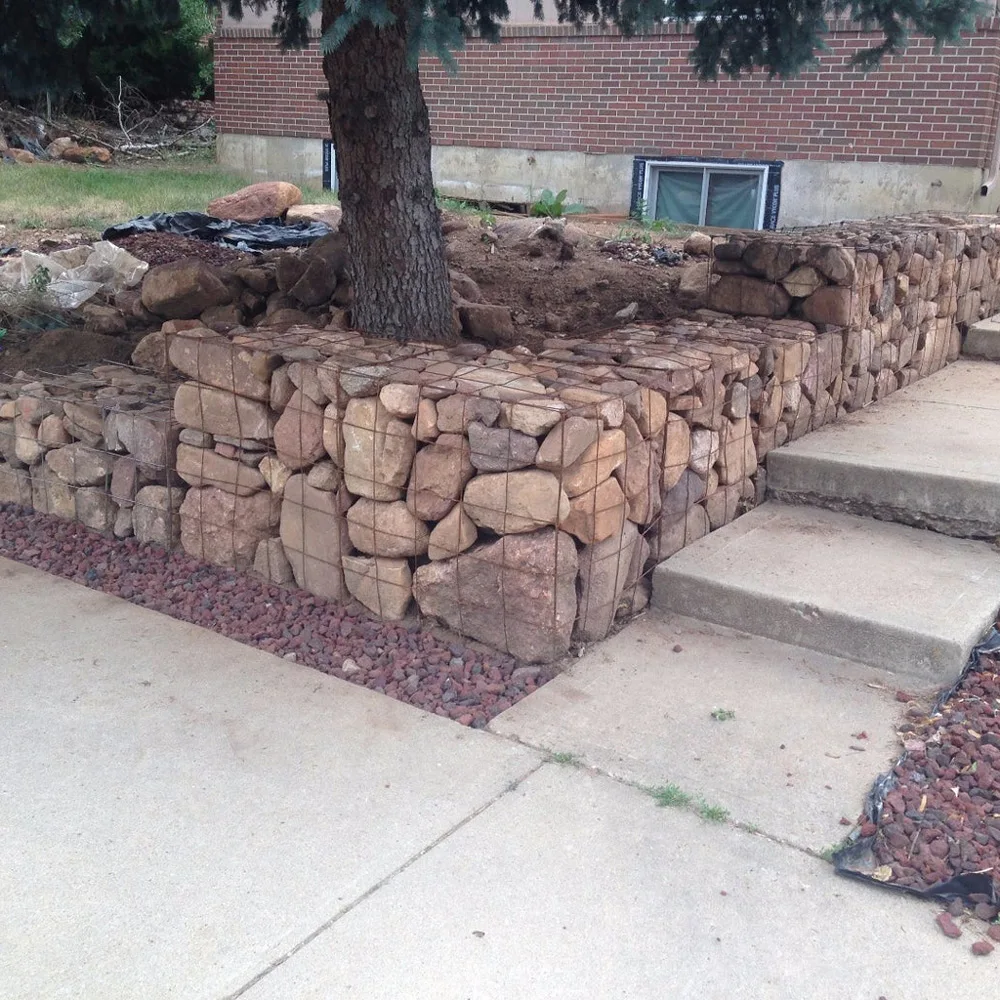 Stone Gabion Cages Barbecue Gabions 2m X 1m