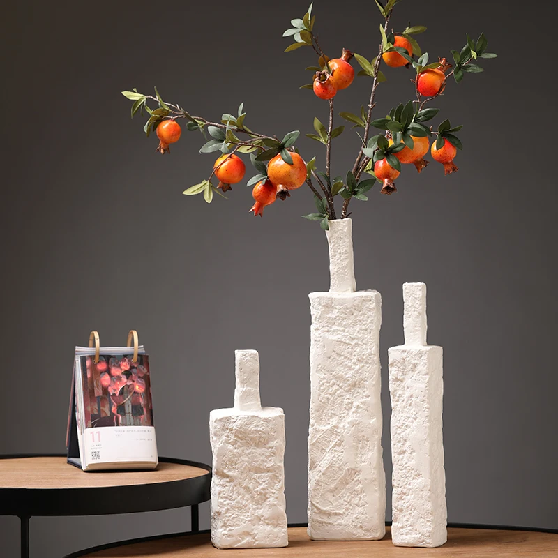 New Flower Vase 2024 Creative Wine Bottle Flower Vase Home Decor Ceramic Rustic Vase