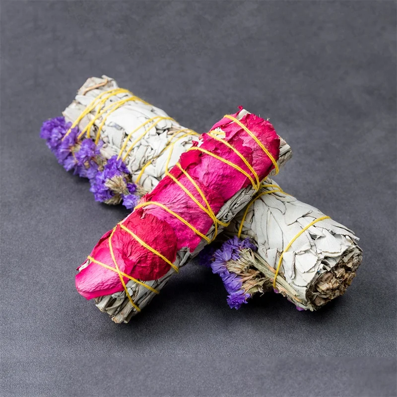 wholesale amazon hot sale custom natural single spices & herbs stick white sage smudges