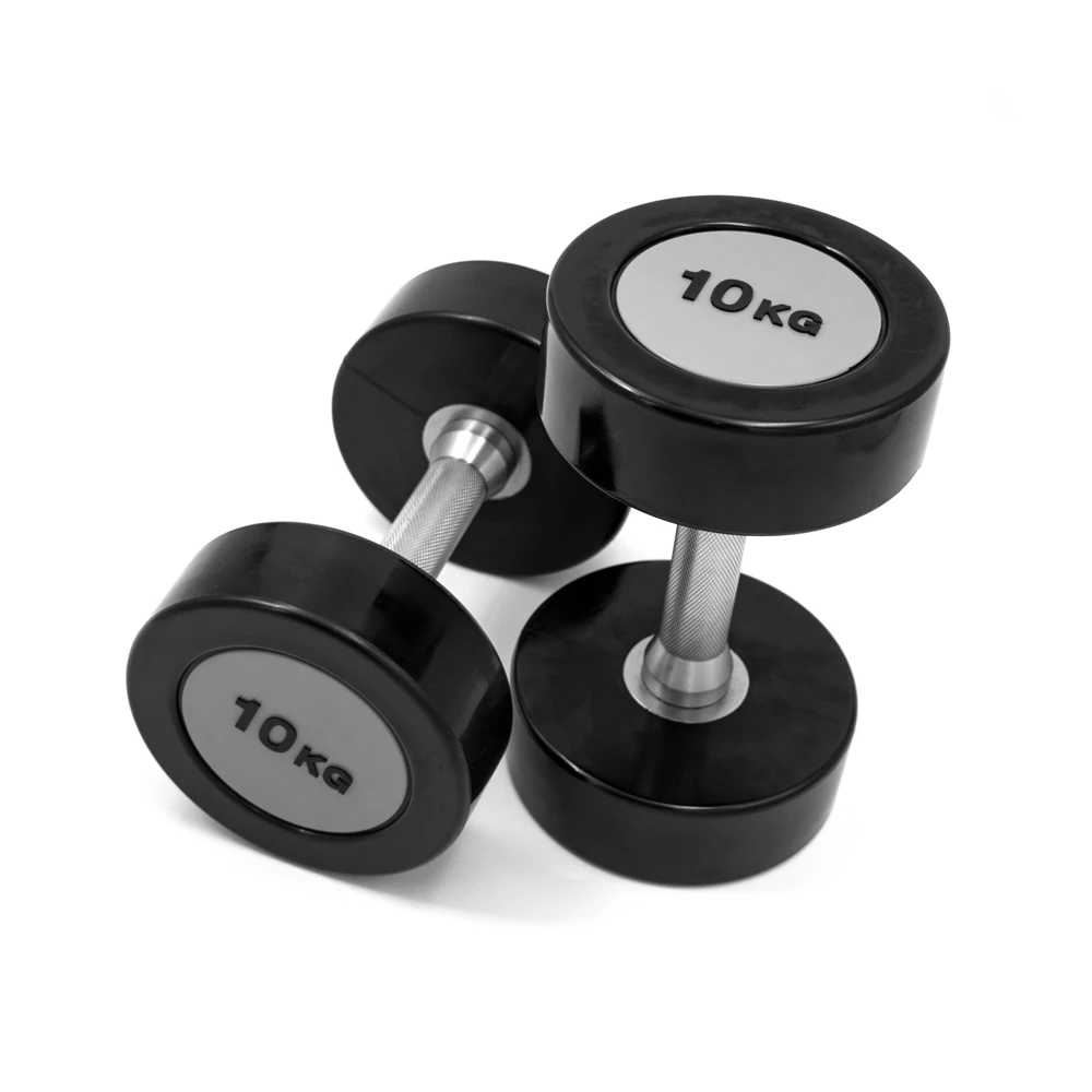 custom logo professional commercial gym equipment dumbbells set urethane smooth cpu dumbbell for gym home use