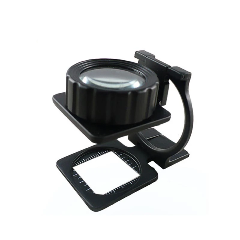 MG14108 15X Folding Magnifying Glass Linen Tester Thread Counter Printers Loupe