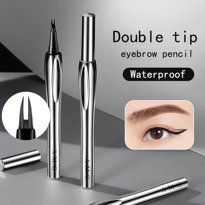 2 Forked Distinct Roots Eyebrow Pencil Waterproof Long-lasting Natural Wild Multi-purpose Wholesale