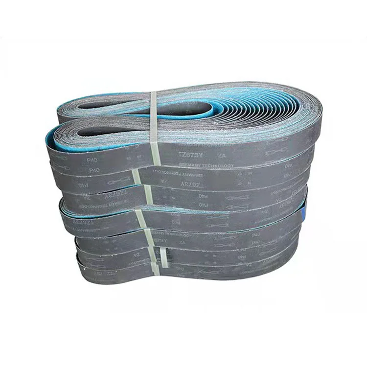 Polishing wire steel plate sand belt 80 girt zirconia material sanding belt