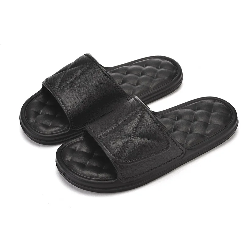 Trendy Latest Men Ladies Eva Rain Slippers Manufacturer Women Anti Slip Quick Drying Pillow Slides Bathroom Casual Slippers