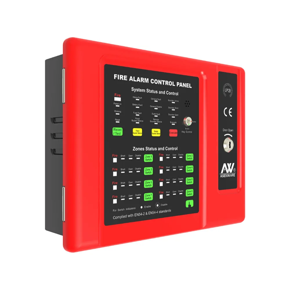 Factory Fire Alarm Control Panel Low Price Conventional Fire Alarm Wireless Control panel In Fire Detection System