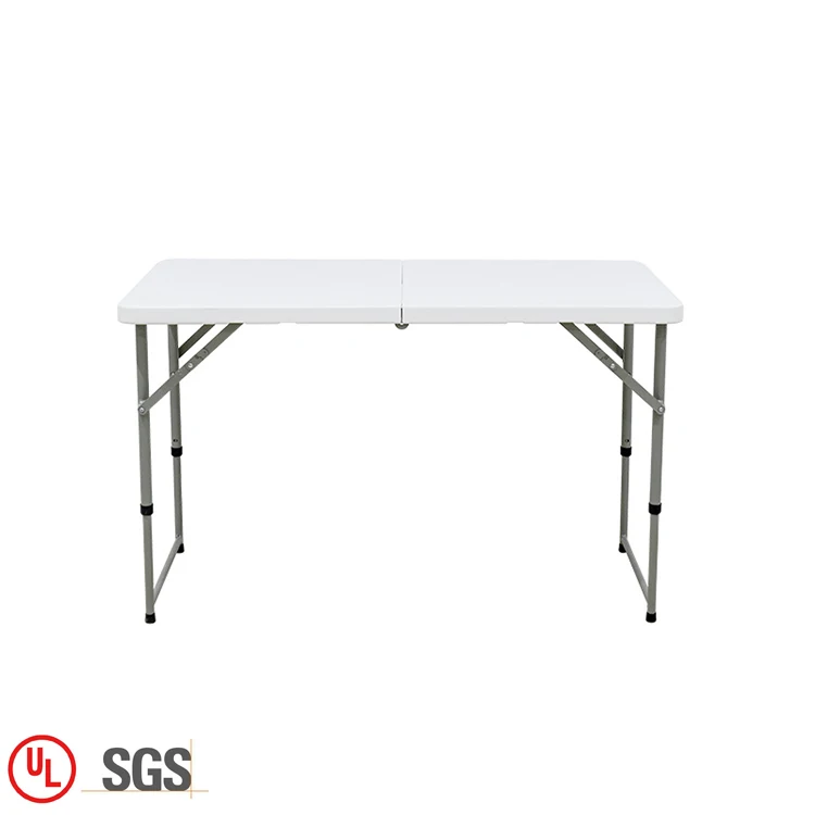 China manufactures foldable plastic table outdoor garden white portable folding table