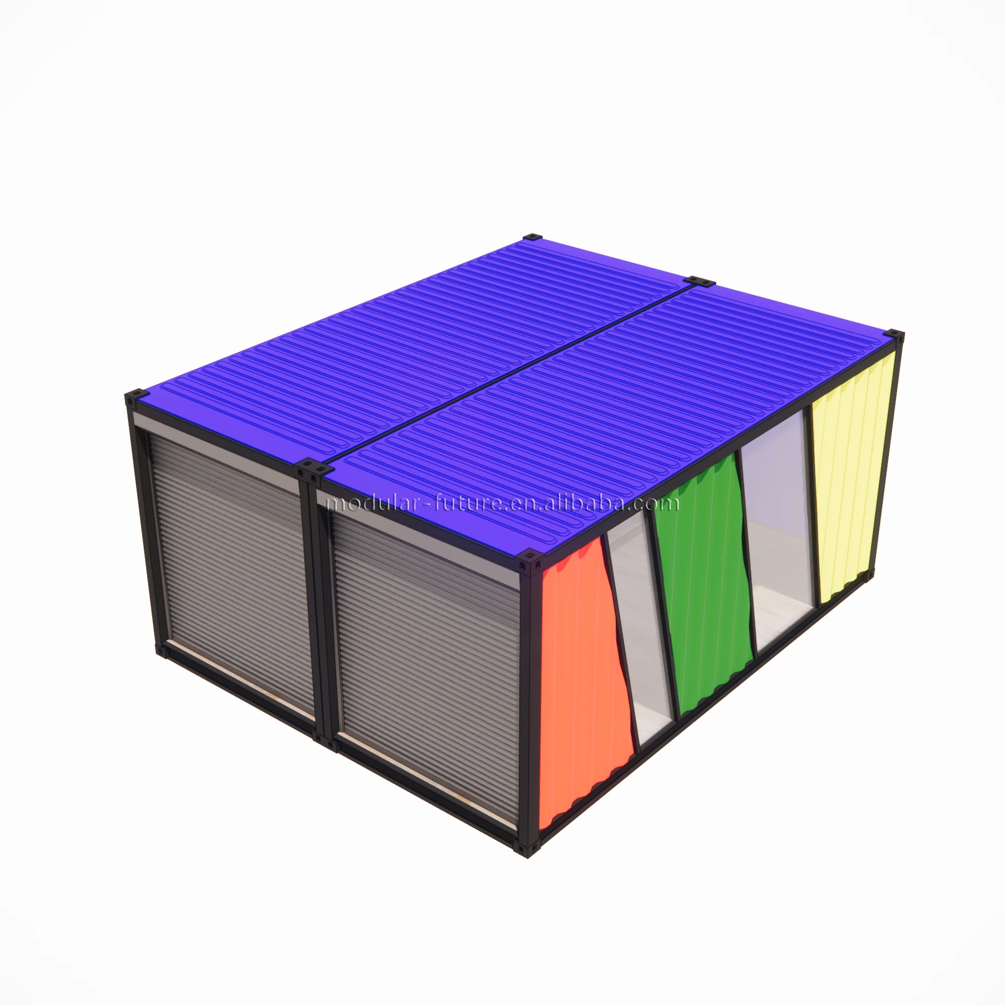 Prefabricated House shipping container house container garage 20 feet mobile prefab building container car garage