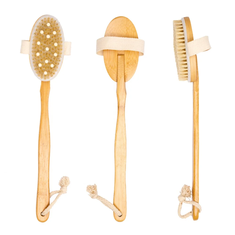 Оптовая продажа от производителя, щетка для купания с короткой ручкой, щетка для тела, щетка для сухого отшелушивания ванны