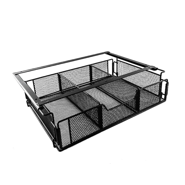 Under Desk Drawer Storage Organizer Desk Hidden Tray for Office Home Slide Out Stationery Storage Box