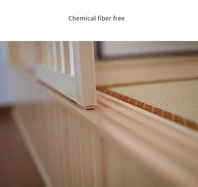 Customization Japanese indoor solid wood lattice partition restaurant sliding door