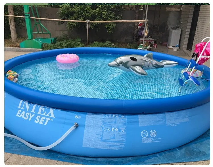 Intex Round Easy Setup 28132 Swimming Pool  Brand Portable Family Outdoor Swimming Pool