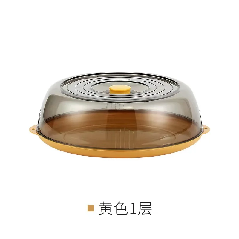 Wholesale Plastic Microwave Food Plate Container Cover Multi Layer Food Vegetable Cover Heat-insulated vegetable cover