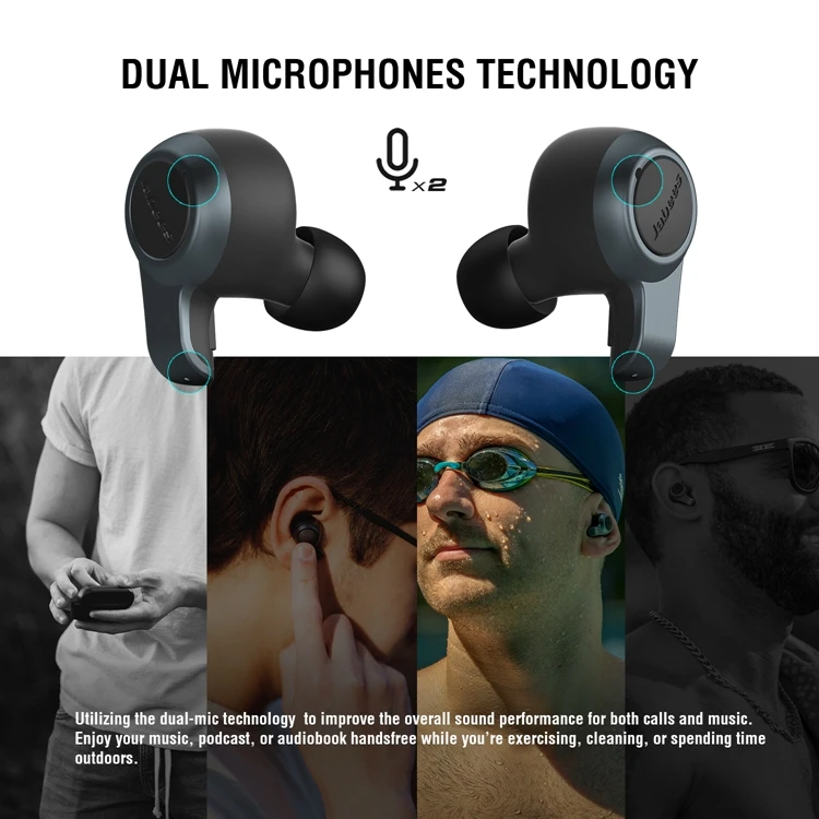  Водонепроницаемые TWS наушники fiотраy.2 IP67 настоящие беспроводные Bluetooth с прозрачным