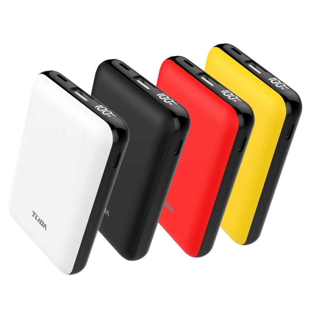 TLIDA H2 Mini phone Power Bank 10000mAh slim Power Banks fast charge portable powerbank quick charging 20W with LED display