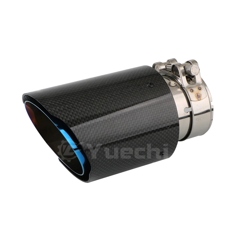 Car Exterior Accessories Customize Size Carbon Fiber Exhaust Pipe Universal  Car Modify Muffler Tail Tips