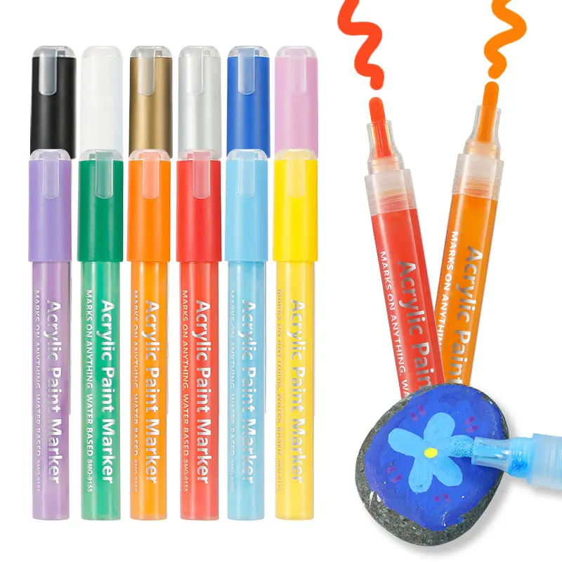 Hot Selling Single Tip Art Drawing Markers Permanent Art Marcadores Punta Pincel Marker Pen Set For Shoulder Bag
