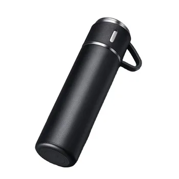 Business 450ml Gift Box Set Business Cup Stainless Steel Thermos Cup One Cup Flasks Water Bottle With 3 Lids