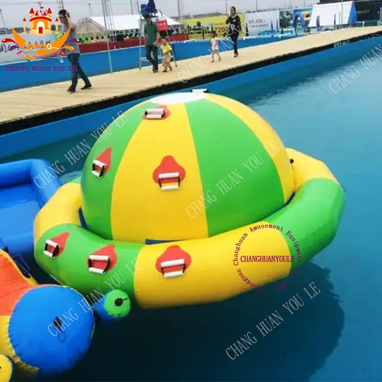 Factory Custom Inflatable Water Park Equipment Gyro Rotate Water Gyroscope