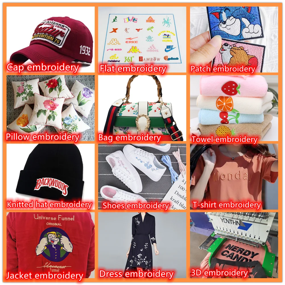 Yonthin factory price for sale industrial computerized embroidery machines 1 head with multi needles  maquina de bordado