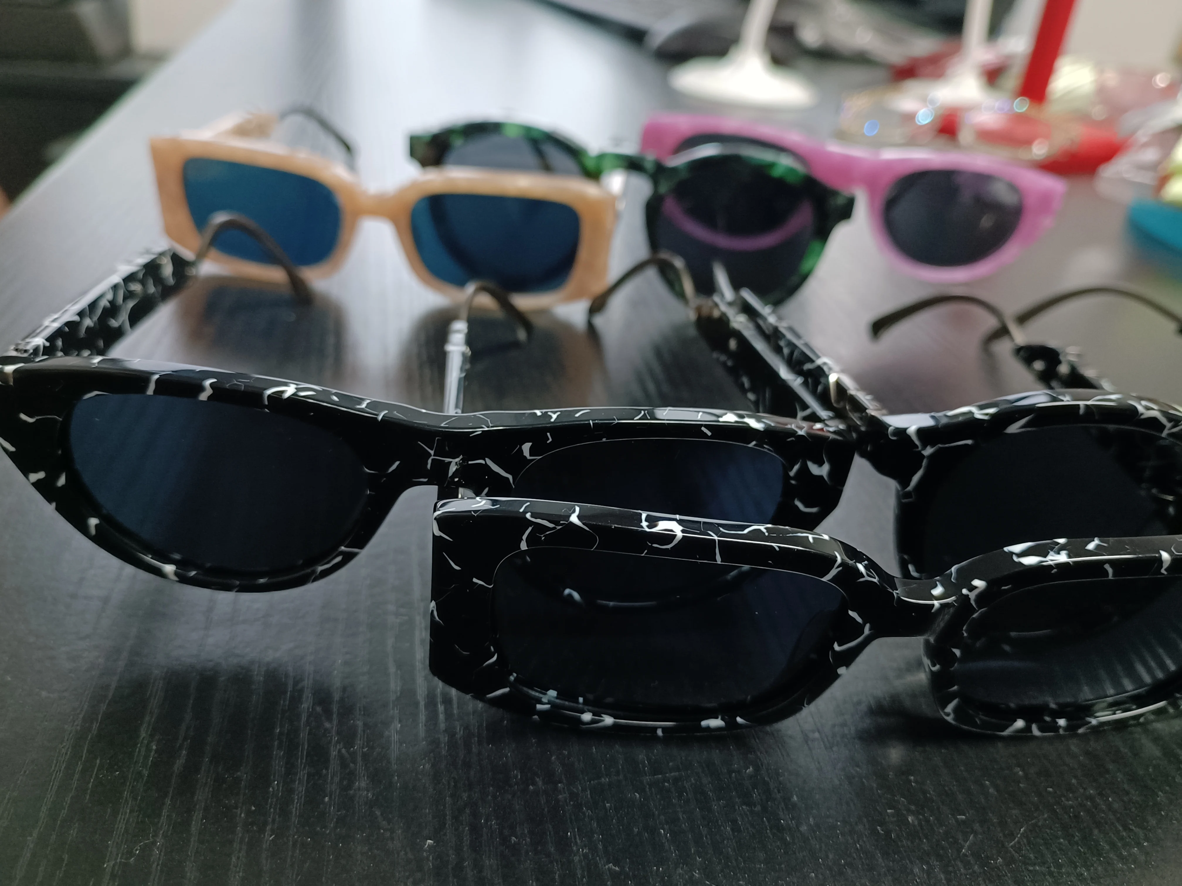 custom mold shaped top quality acetate frames and metal premium sunglasses square eyewear custom sunglass mold