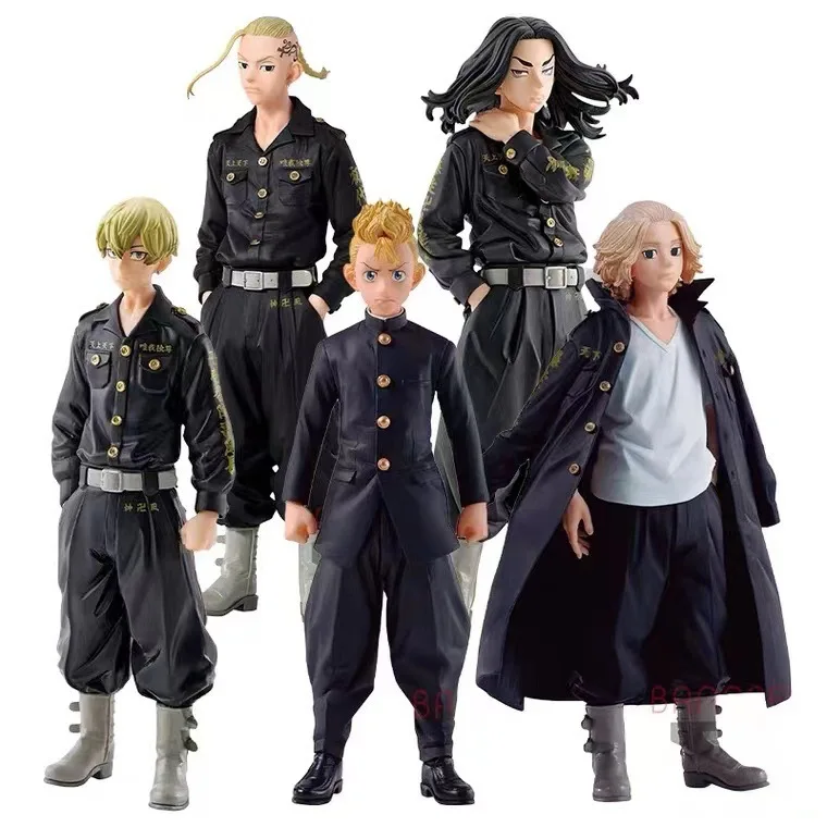 Minrong High Quality Anime Figure Tokyo Revengers Mikey Draken Manjiro Sano Baji Keisuke Pvc Action Figure