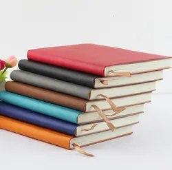 2021 cheap custom promotion pu leather notebook A5 Printed Logo Customized PU Leather DiarySchool Promotional Customized