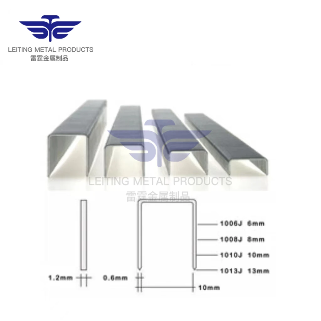 LEITING Best Product Zinc Plated Stainless Steel Sofa U-Type Nail Furniture Staple 1016j Staples