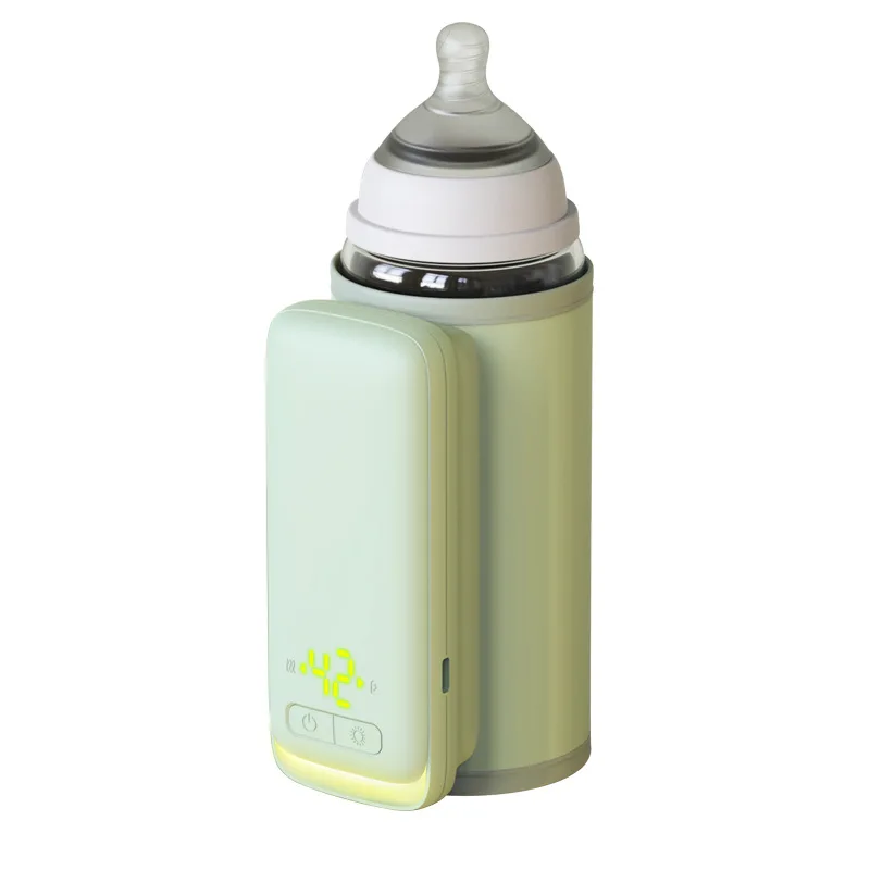 Portable USB 6000mAh Battery Bottle Warmer for Breast Milk in Car Milk Warmer Thermostat Milk Heater Travel Baby Bottle Warmer