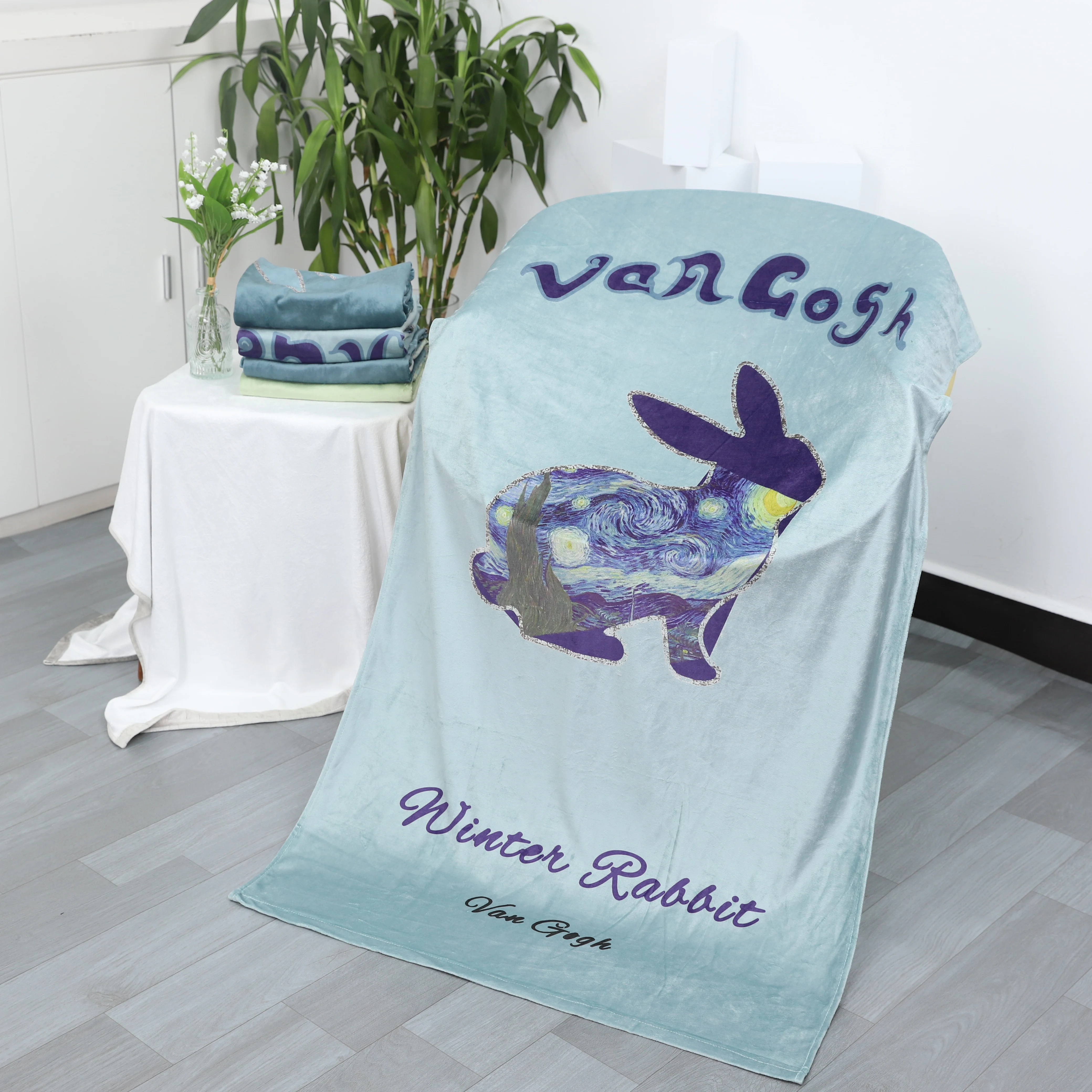 Gahumi swimming towel Recycled microfiber beach towels New product Hot sale luxury beach towels blue embroidered