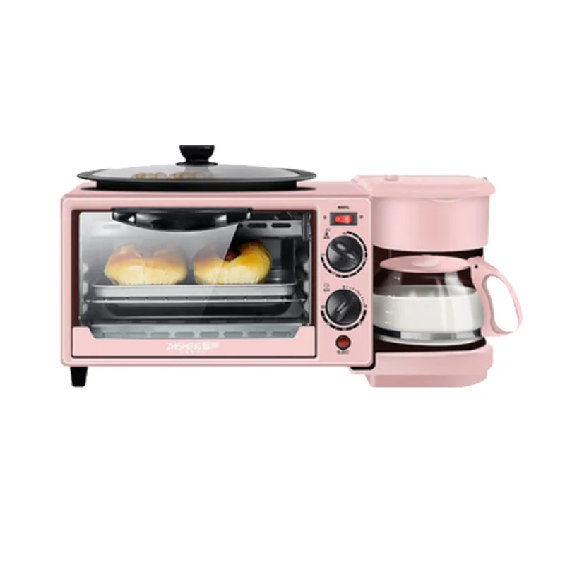 Аппарат для завтрака, домашняя многофункциональная электрическая духовка «сэндвич» три в одном