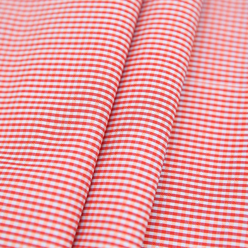 Polyester Blended Strip Egyptian Cotton Fabric Shirt Pocket Fabric COMBED Woven Plain Lightweight Solid Mercerized Wash Cotton