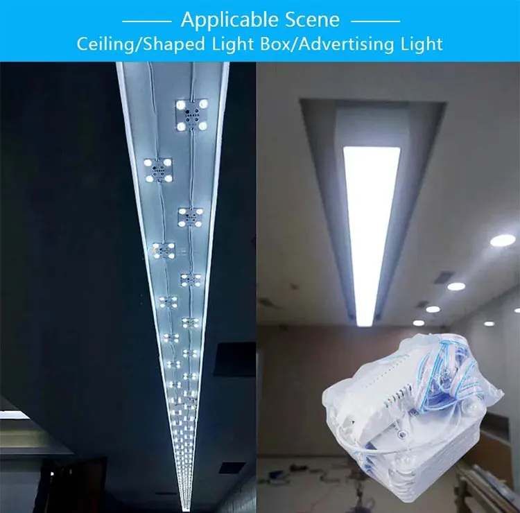 DC12 8 Block chain diffuse reflection led module for stretch ceiling film light box