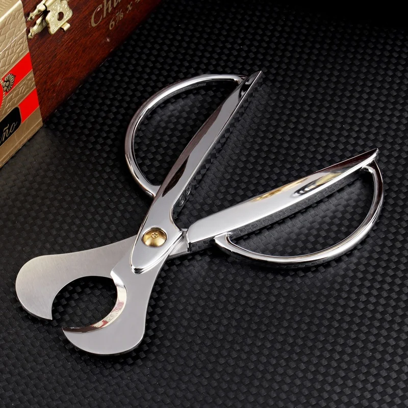 Wholesale Custom Stainless Steel smoking tools Cigar Accessories Cigar Cutter Scissors for sale