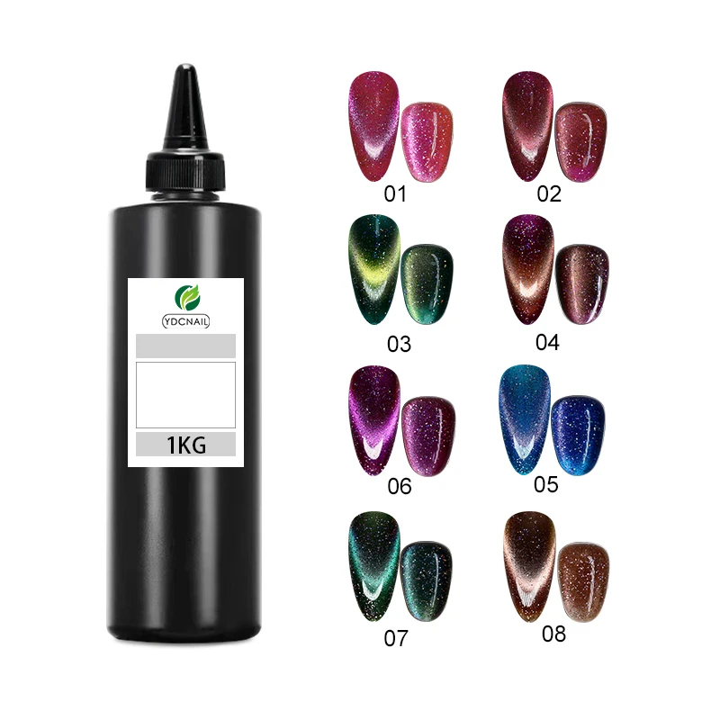 Factory ODM Colors Shinning Laser Effect Gel Cat Eye UV Polish