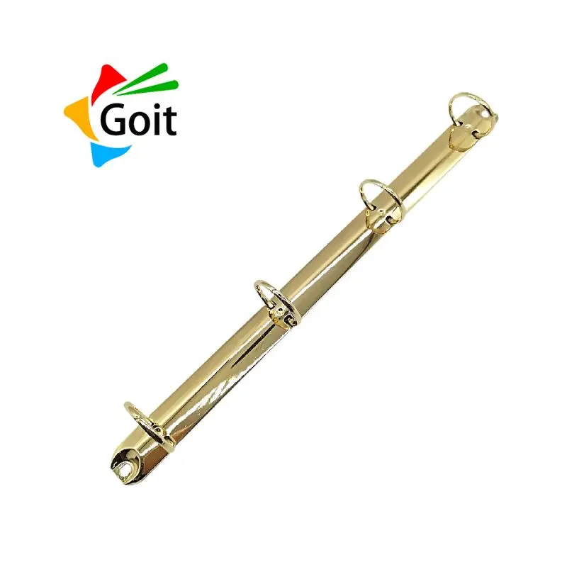 wholesale 4 ring gold clips paperwork pink a5 binders loose leaf binder clip ring folder for notebook