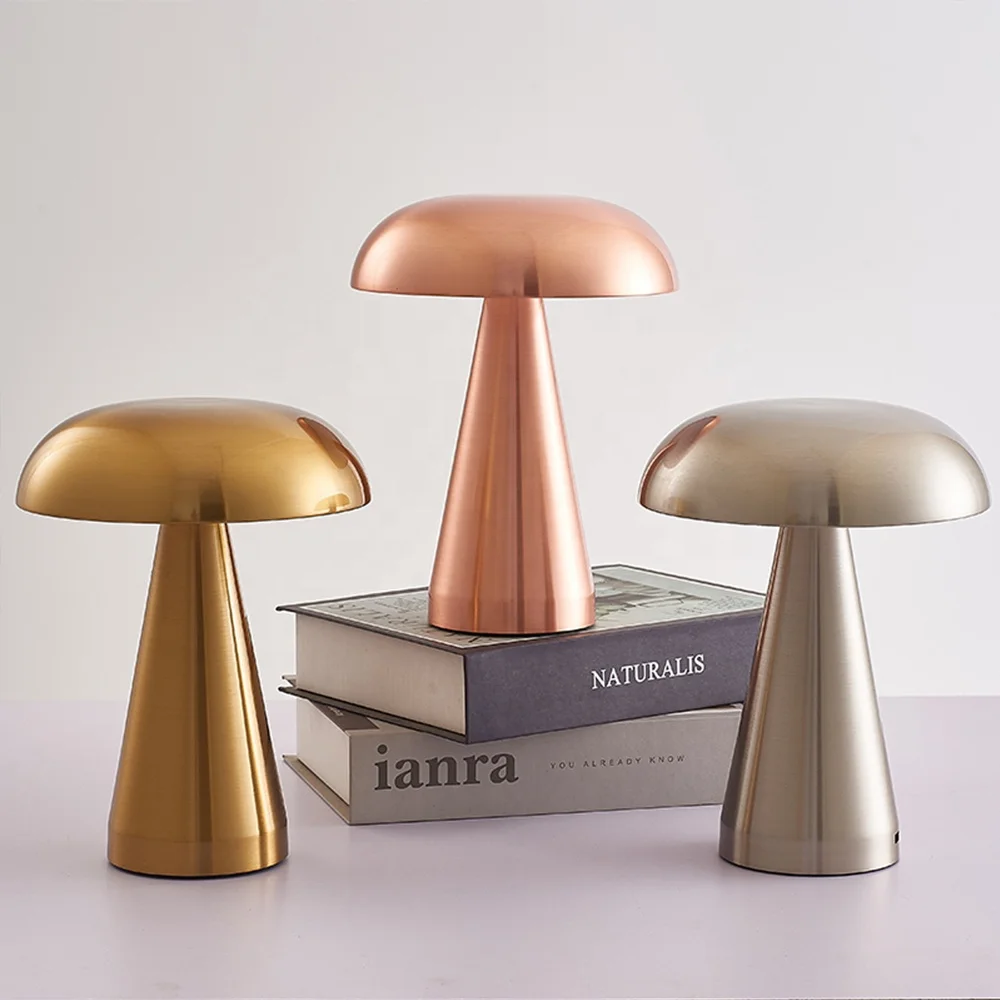 Nordic Gold Metal  Bar Table Lamps Modern home decor touch control Cordless lamp