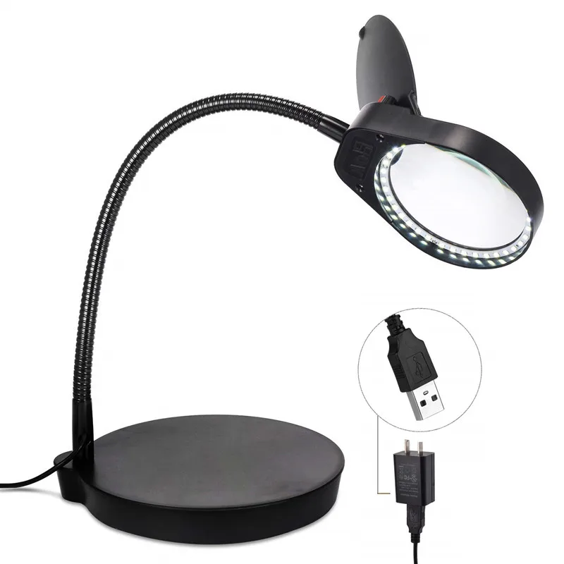 Модный дизайн столешницы Сертификация ce светодиодное illumating увеличительное стекло