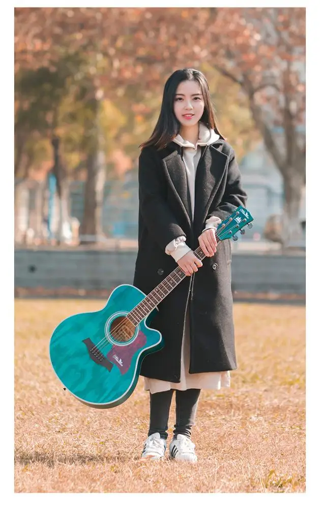 
Bullfighter D-4016 Spruce Wood Affordable OEM Acoustic Guitar Solid Top 