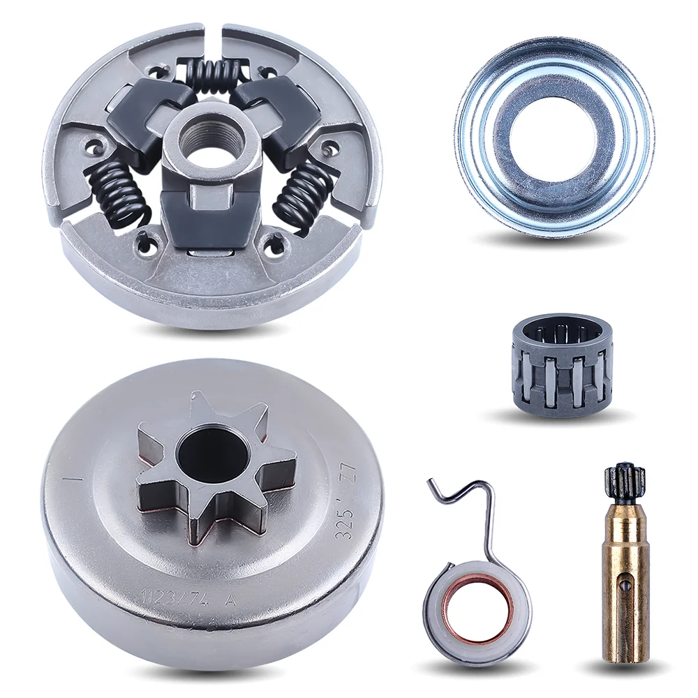 Sprocket Clutch Drum 3/8-7T Needle Bearing Kit for Stihl 017 018 021 023 025 MS170 MS180 MS210 MS230 MS250 Chainsaw with E-Clip