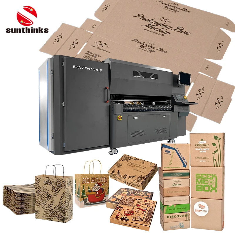 Sunthinks Corrugated Cardboard Digital Printer 645mm Large Format Printing Width Suitable for Multiple Material Printing