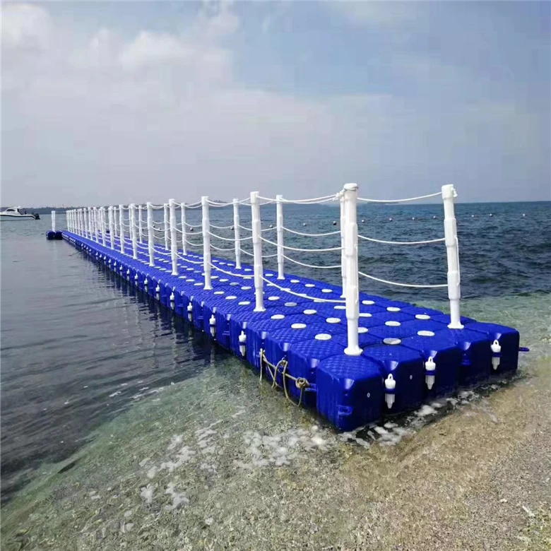 High Durability Plastic Floating Dock Cubes  and HDPE Floating Pontoon Bridge