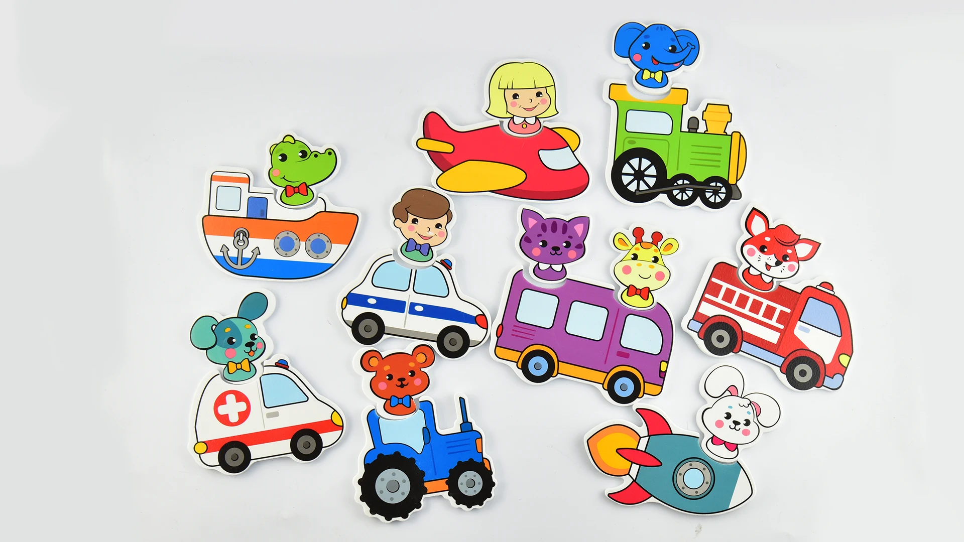 
New Arrival Latest Design Kids Cartoon Patterned Eva Foam Sets Bath Toy 