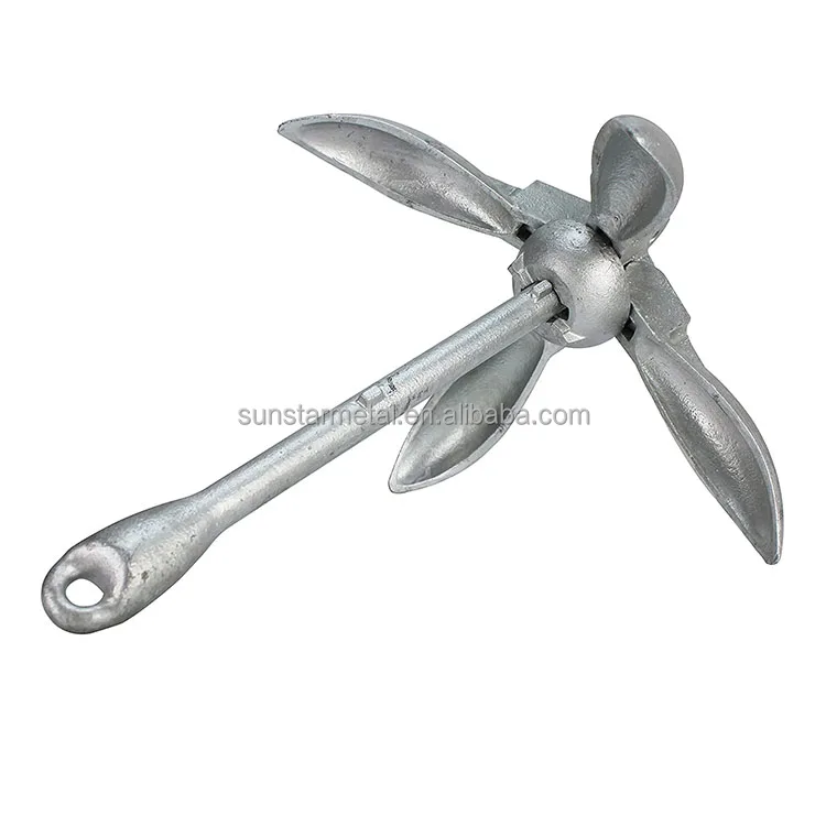 stainless steel carton inflatable small boat grapnel folding boat anchor
