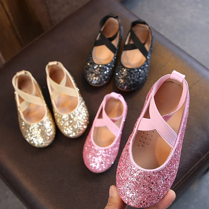 
Fancy Girl Footwear Girls Dance Shoes Flat Kid Show Loafers 