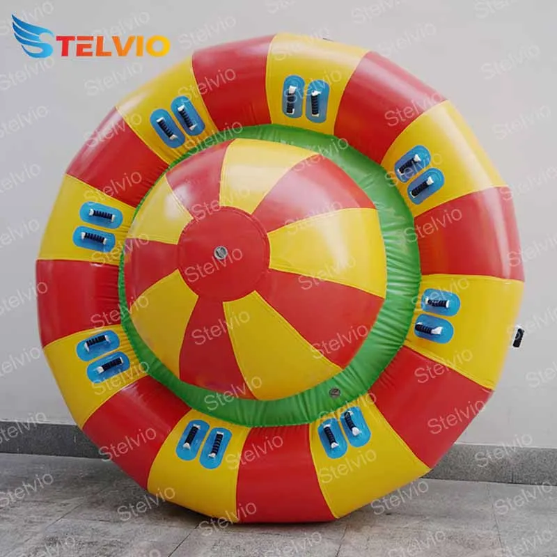 Inflatable Spinning Top UFO Towable Tube water ball For Water Entertainment Inflatable Water Rotating Disco Boat