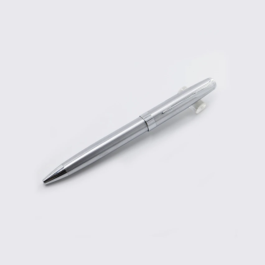 high quality parker style stainless steel pen luxury customized logo silver ballpoint metal pen