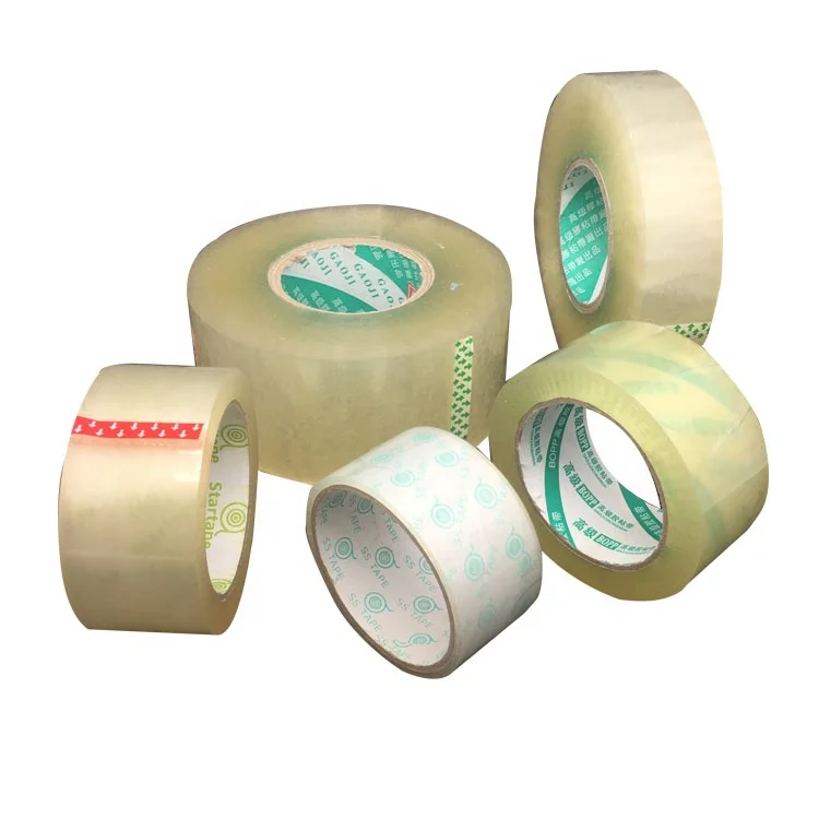 Popular Clear Acrylic 2 Inch x 110 Yards Strong Adhesion Packaging Tape 66 Yards Waterproof BOPP with Single Sided Adhesive Side