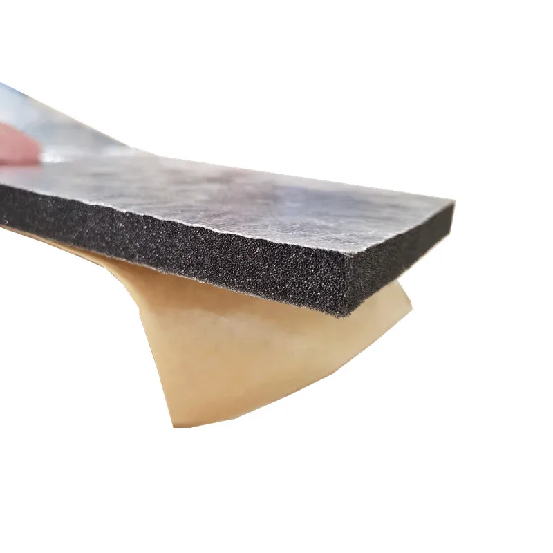 Open Cell Polyurethane Foam Duct Liner Coated with Aluminum Glass Fiber and Self-adhesive