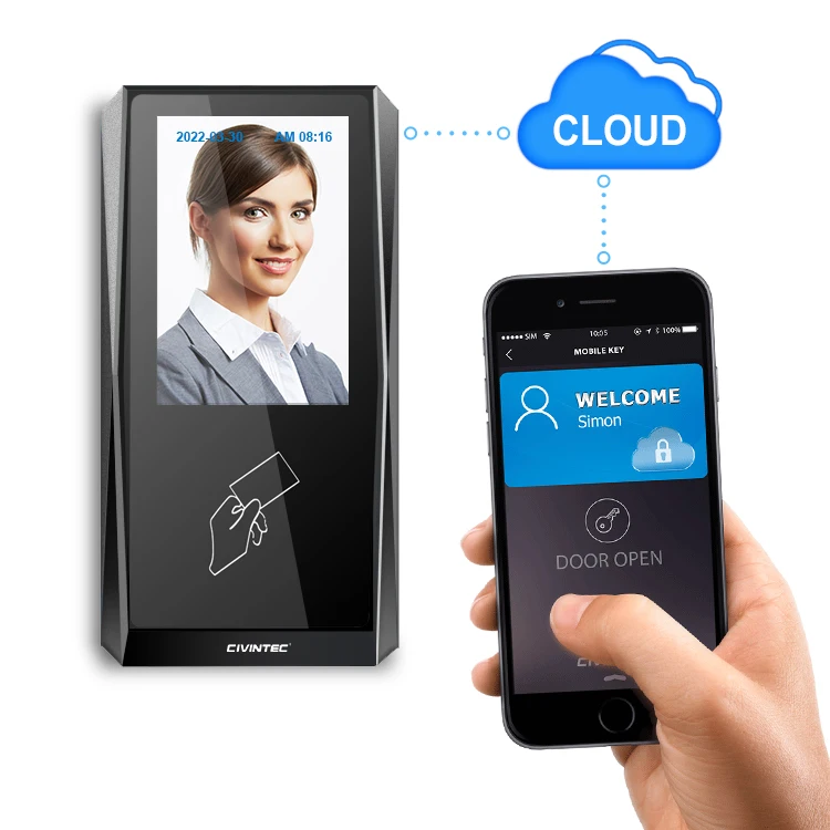 Customized Logo Mqtt Display Rfid Keypad With Touch Time Attendance System